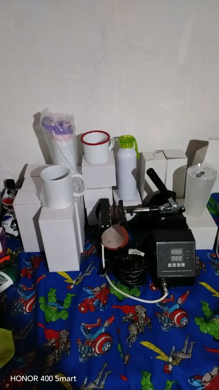 Máquina de prensa térmica verde para sublimación - 2