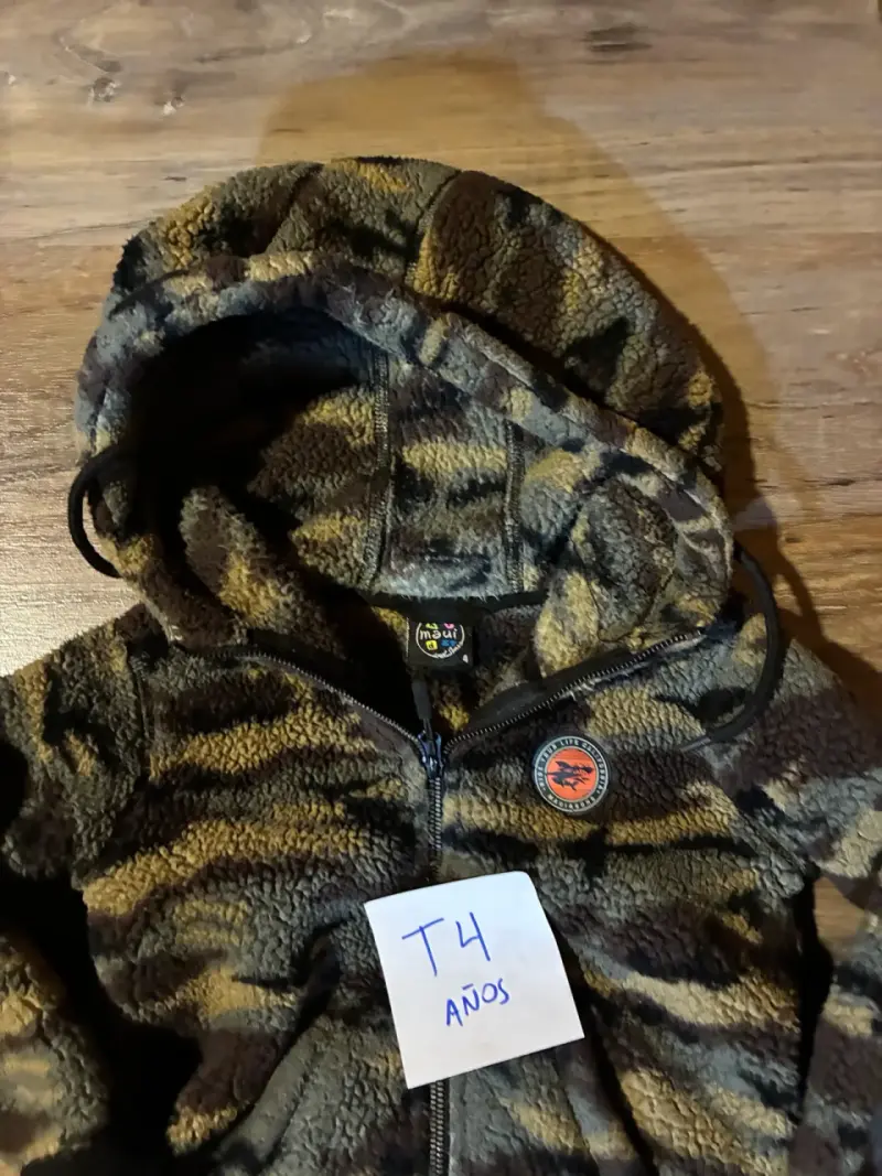 Chaqueta polar camuflada para niño talla 4 - 2