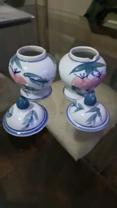 Juego de frascos de porcelana decorativa - miniatura 3