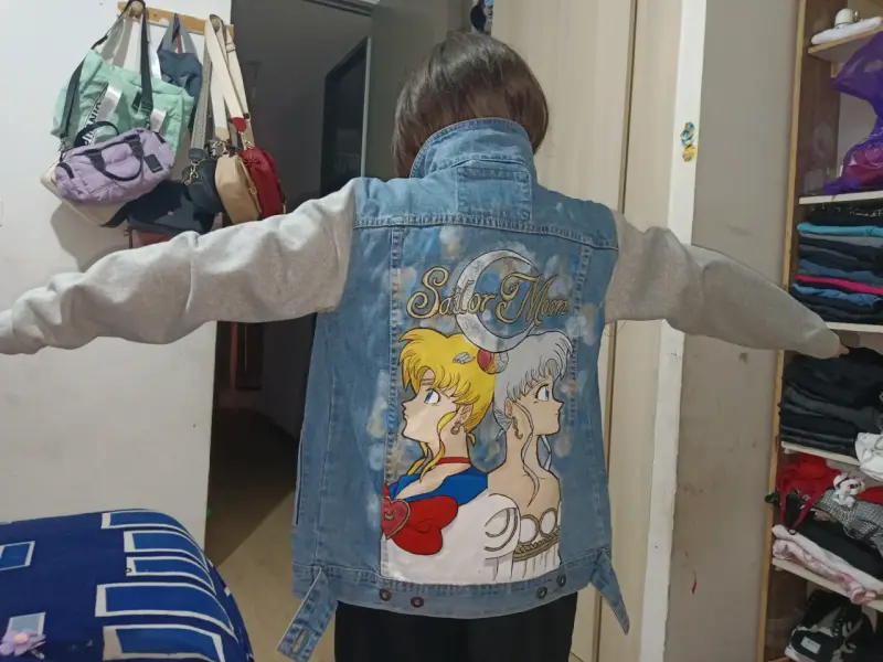 Chaqueta de mezclilla Sailor Moon personalizada - 1