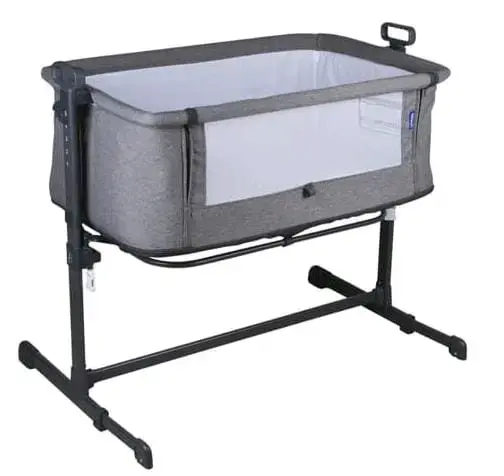 Cuna colecho ajustable gris para bebé
