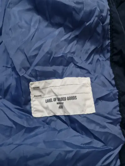 Chaqueta acolchada azul marino para niño - miniatura 6