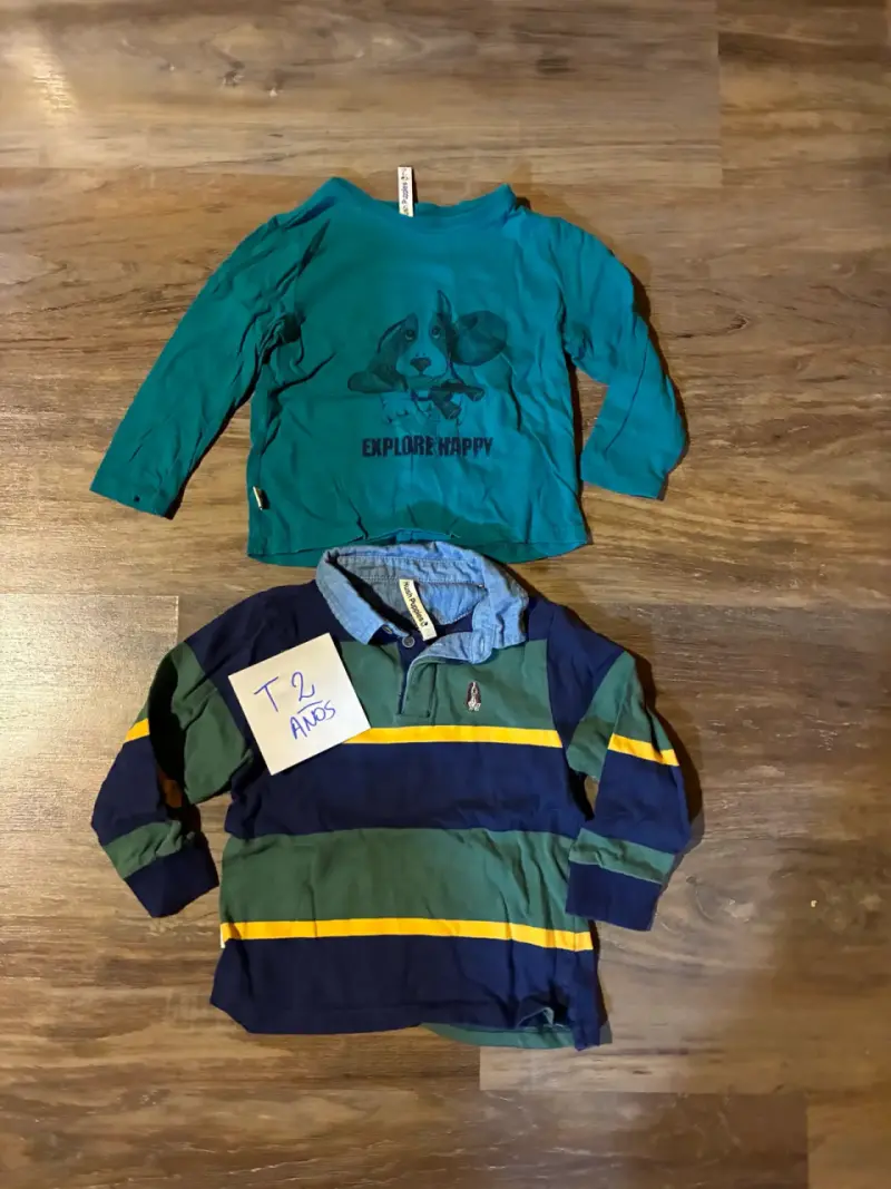Pack de 2 polerones para niño talla 2 años - 1