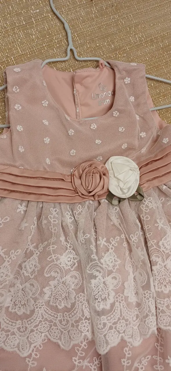 Vestido de encaje para niña color rosa - 2