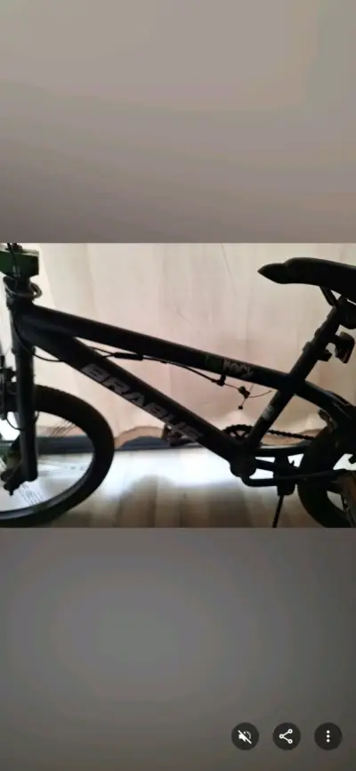 Bicicleta BMX Brabus Top Max negra y verde - miniatura 2