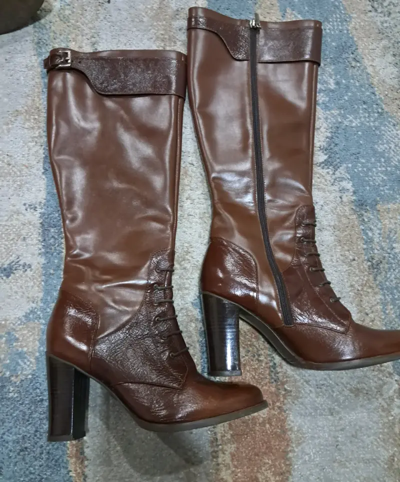 Botas de cuero marrón El Taqueral talla 36 - 2