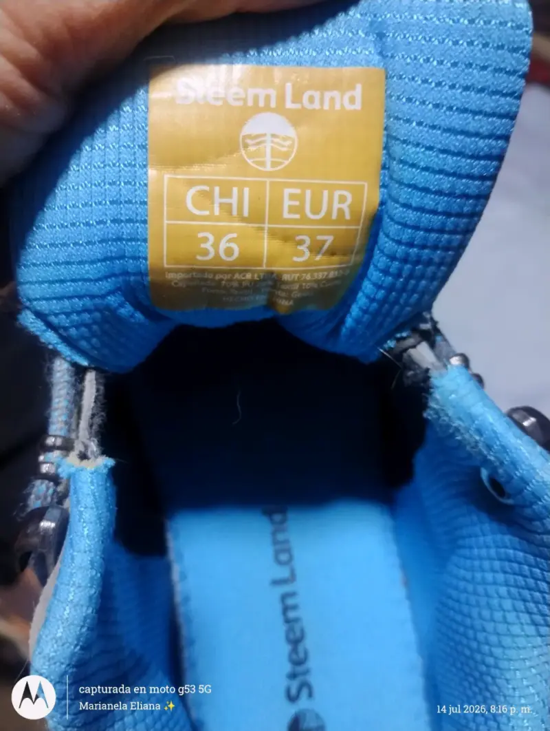 Zapatillas de trekking Sleep Land gris y azul - 2