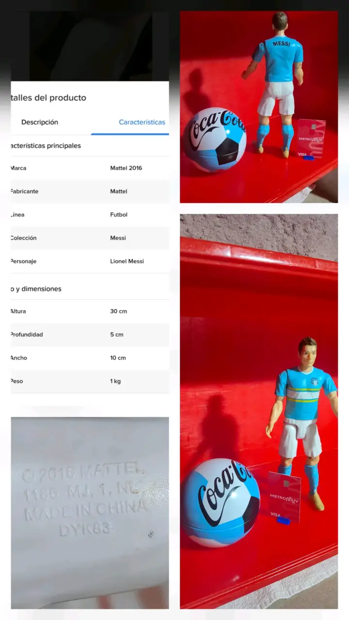 Figura de acción de futbolista con balón - 2