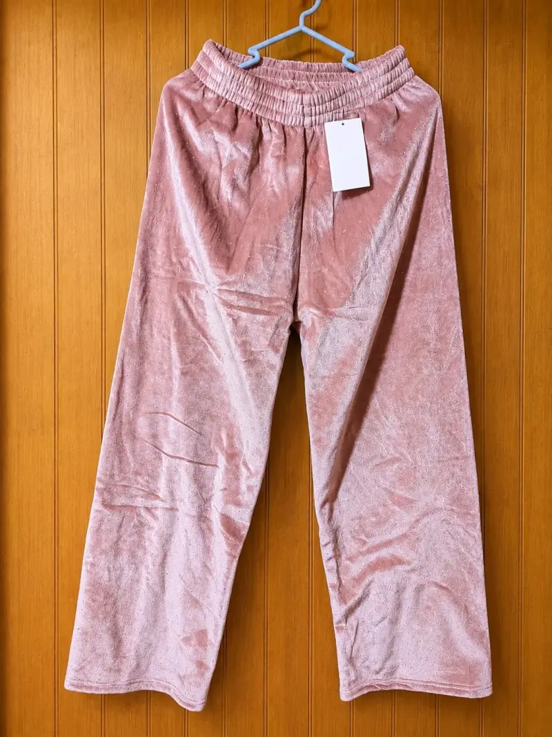 Pantalon plush con brillos - 2