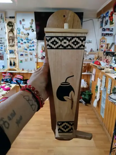 Porta yerba mate de (LENGA) - miniatura 2