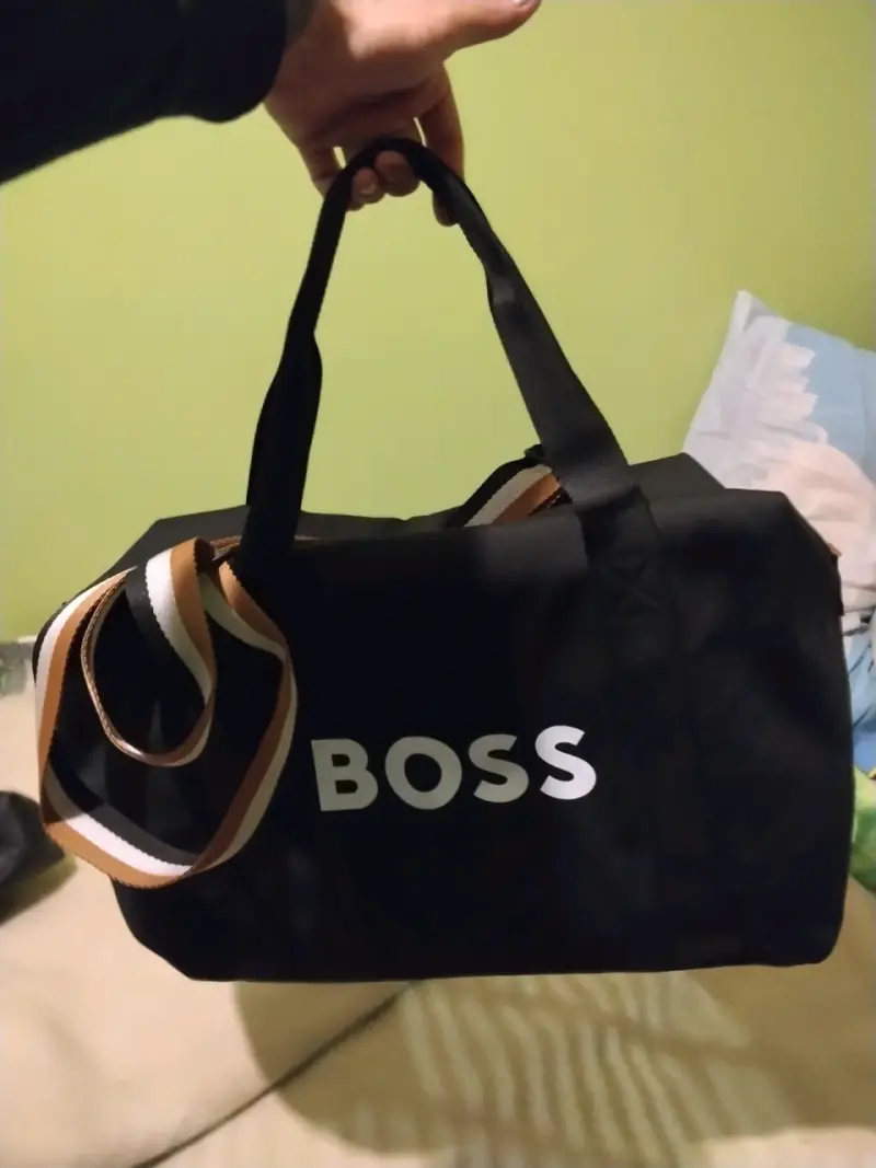 Bolso deportivo Boss negro con asas - 3