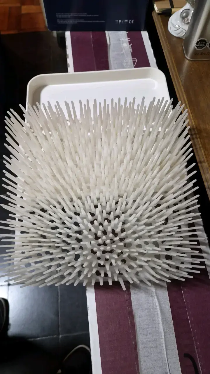 Escurridor de biberones de plástico blanco - 2