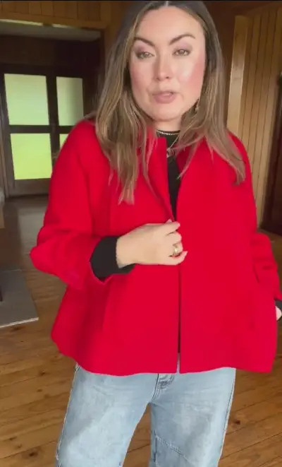 Chaqueta/Capa Lana con Cachemira - miniatura 2