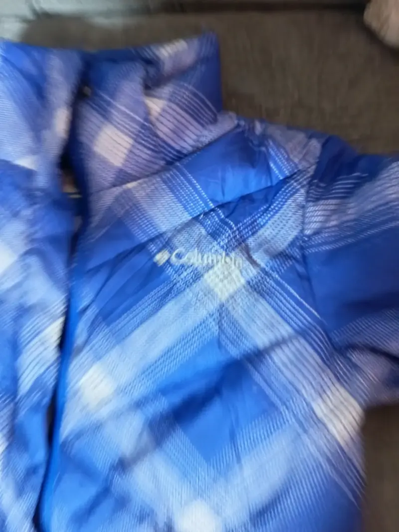 Chaqueta Columbia azul a cuadros para invierno - 2
