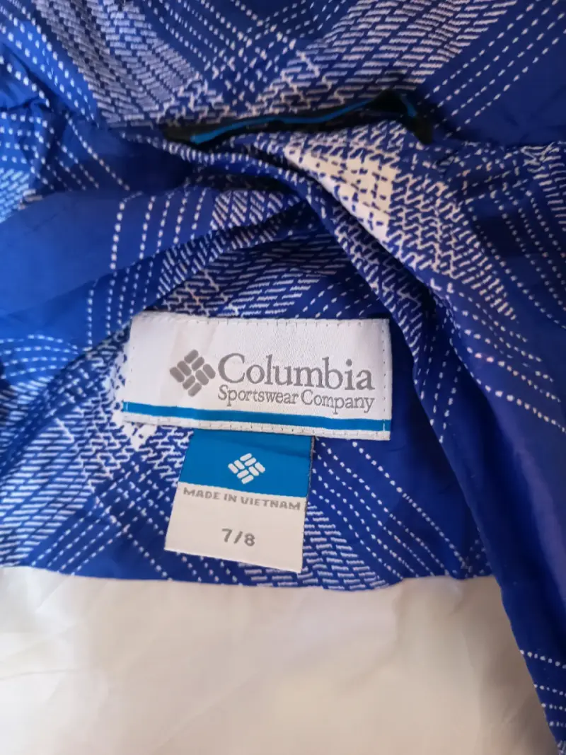 Chaqueta Columbia azul a cuadros para invierno - 4
