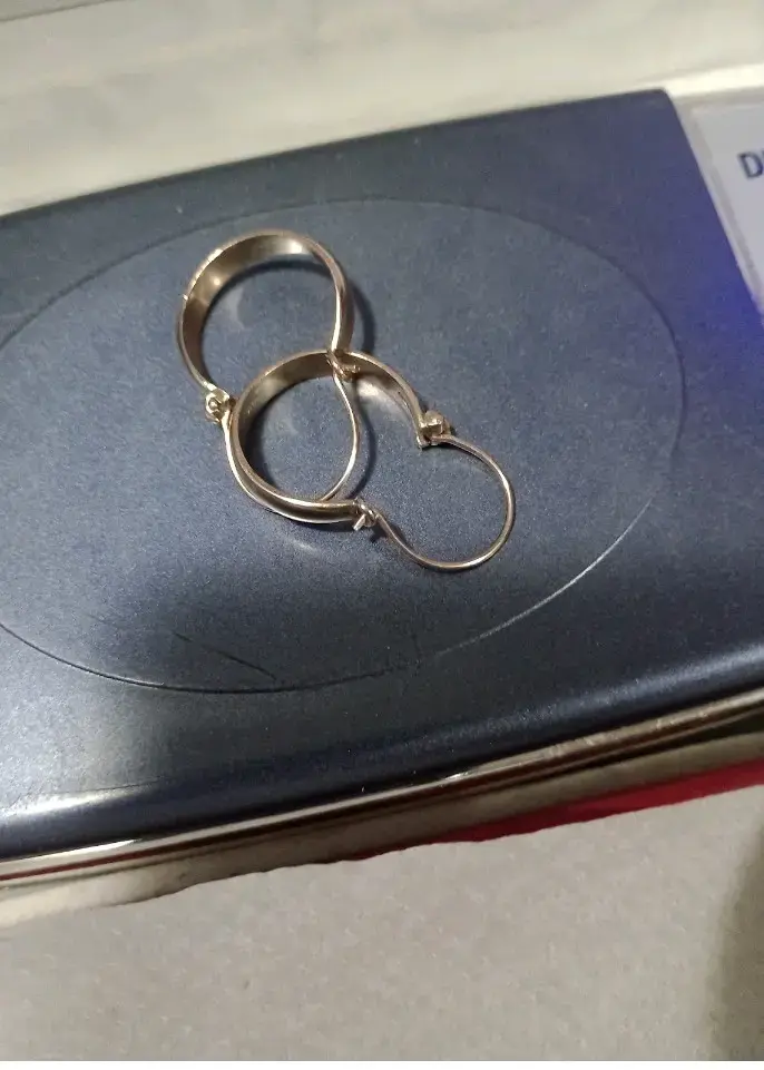 Aros 18k laminas de oro - 2