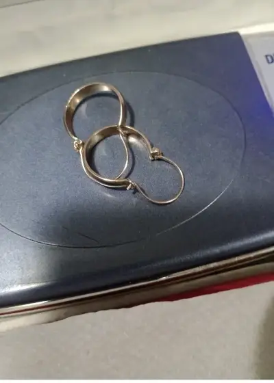 Aros 18k laminas de oro - miniatura 2