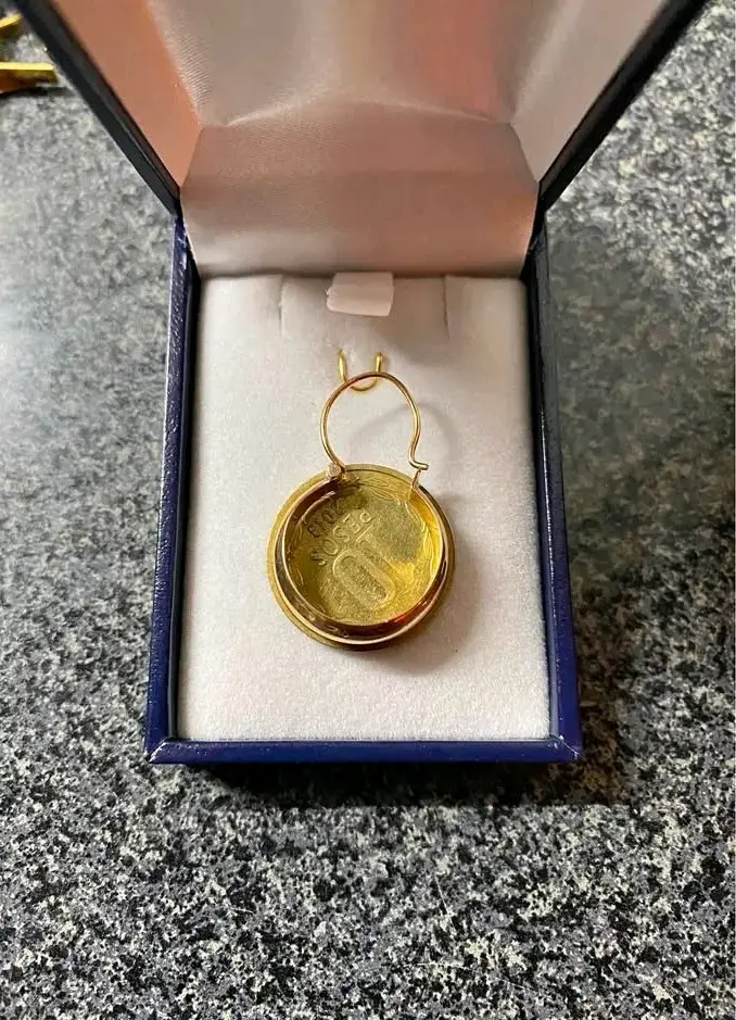 Aros 18k laminas de oro - 3