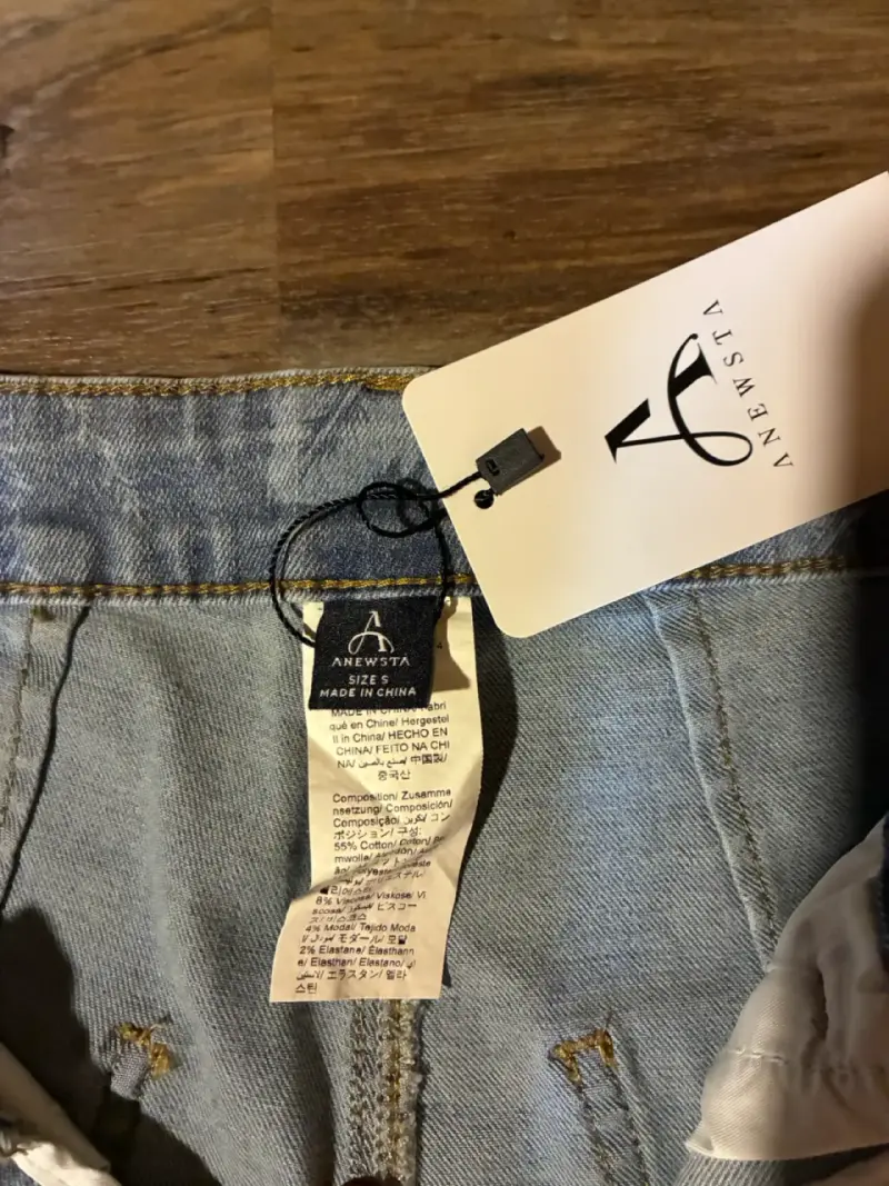 Jeans estampados para mujer talla S marca Anewsta - 3