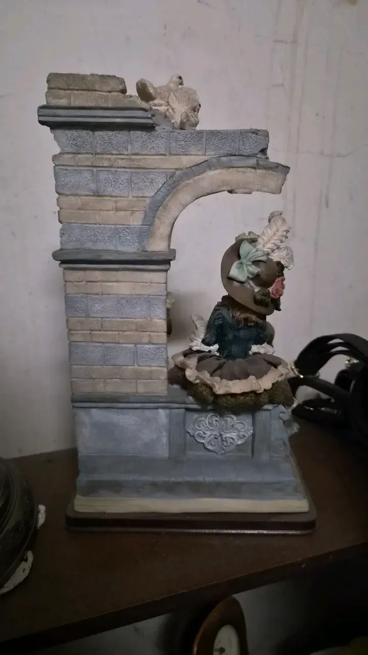 Figura decorativa de porcelana estilo vintage - 3