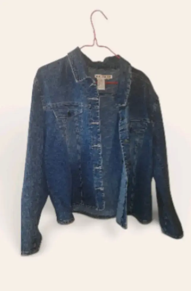 Chaqueta de mezclilla azul para mujer - 1