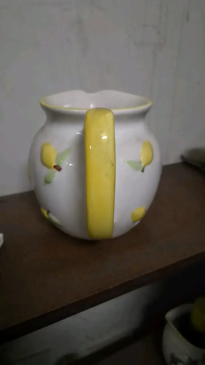 Jarra de cerámica con diseño de limones - 4