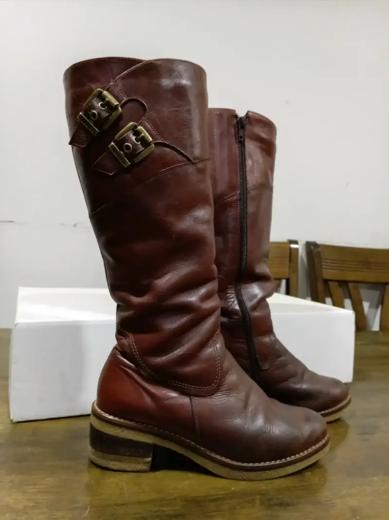 Botas de cuero marca Hebles - 7