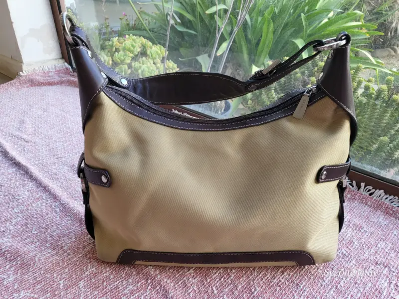 Bolso Kesslord de cuero y lona - 2
