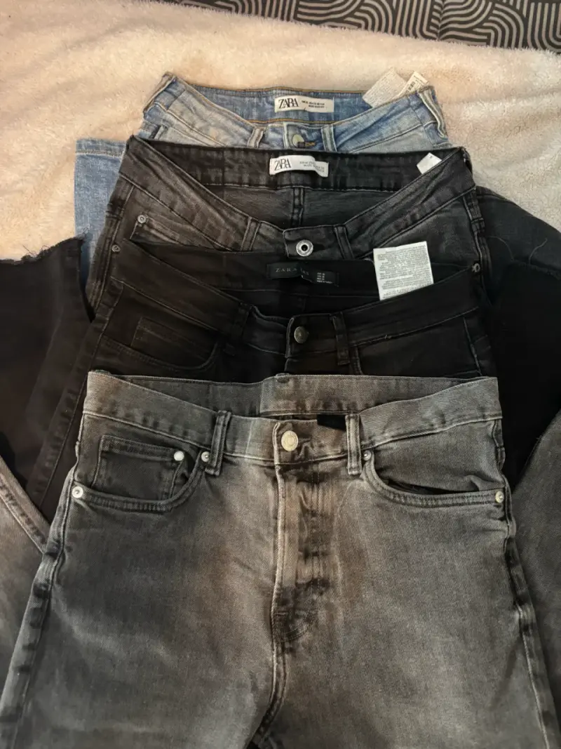 Lote de 4 Jeans Zara y h&m Hombre - 1