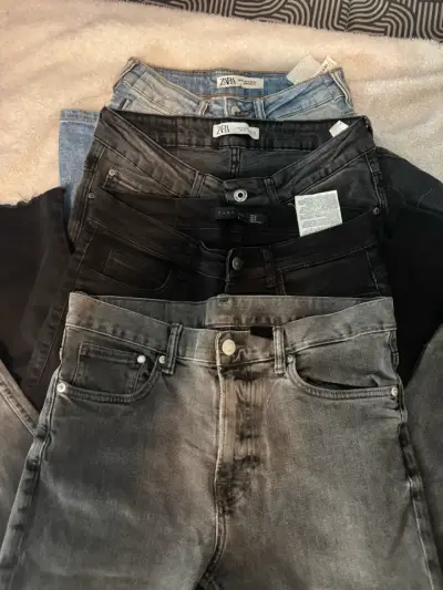 Lote de 4 Jeans Zara y h&m Hombre - miniatura 1