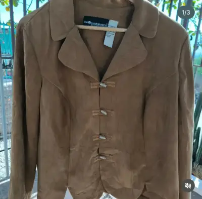 Chaqueta marrón de gamuza Sage Harbor - miniatura 1