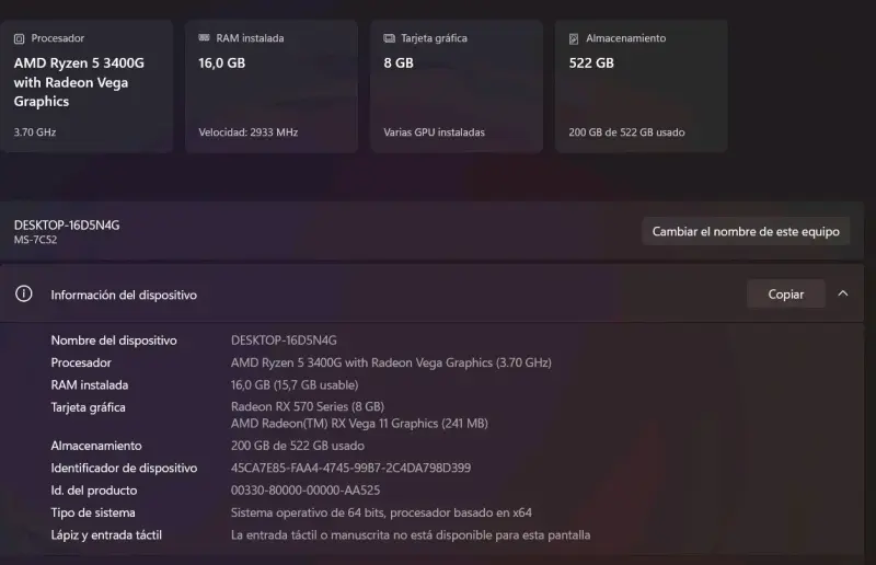 Vendo mi PC semi gamer - 4