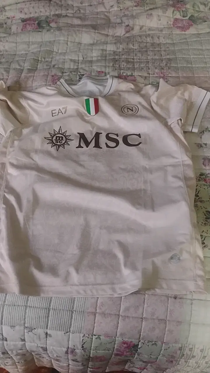 Camiseta EA7 Napoli blanca original L - 2