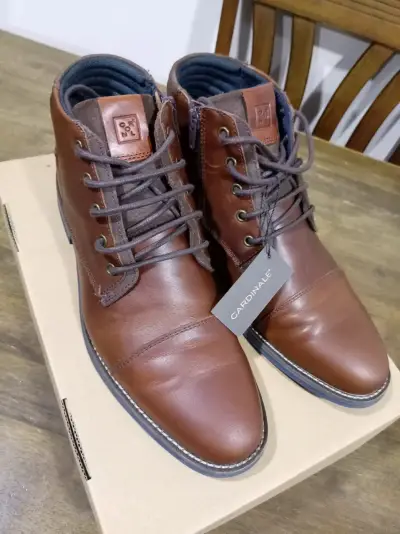 Botines de cuero marrón Cardinale - miniatura 1
