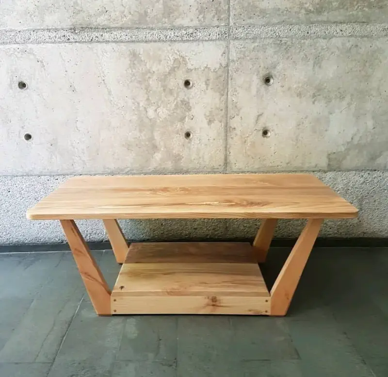 Mesa de centro de madera moderna - 4