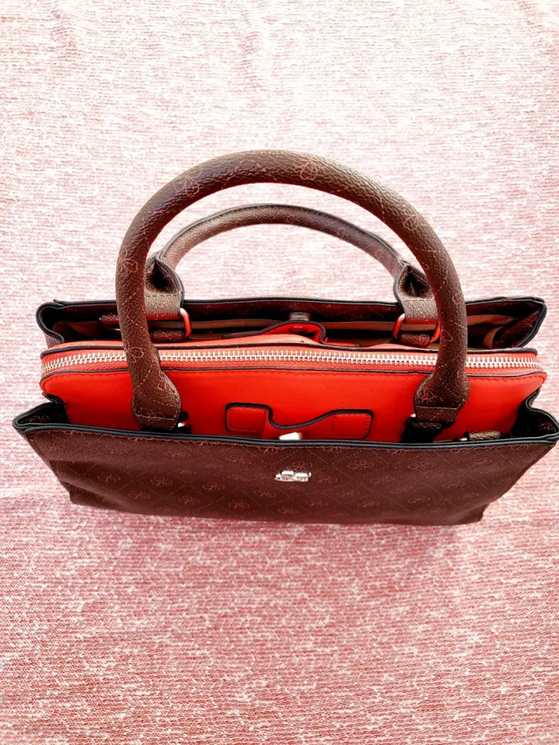 Bolso Satchel Catwalk - Estampado Monograma Marrón - 3