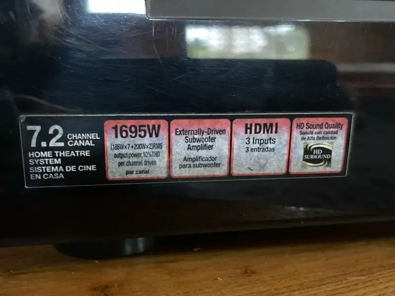 Receiver Sony Muteki 7.2 - 4
