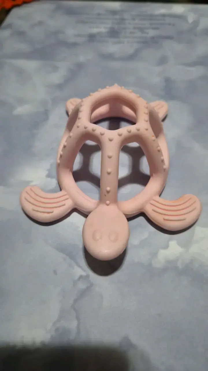Mordedor de silicona en forma de tortuga - 1