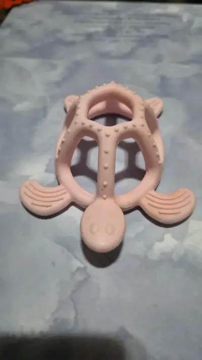 Mordedor de silicona en forma de tortuga - miniatura 1