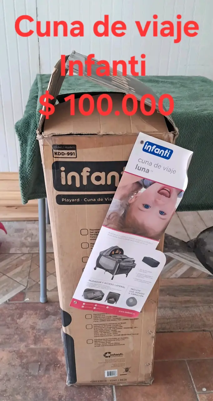 Cuna de viaje Infanti Luna con accesorios - 1