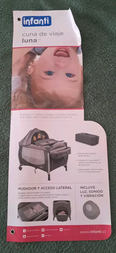 Cuna de viaje Infanti Luna con accesorios - miniatura 2