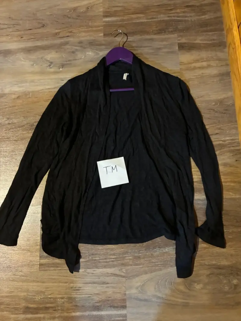 Cárdigan negro de mujer estilo casual talla M - 1