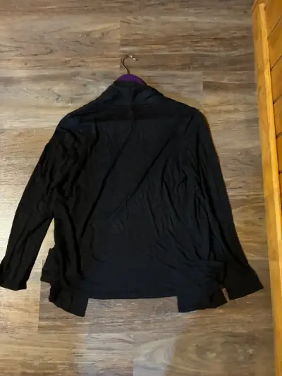 Cárdigan negro de mujer estilo casual talla M - miniatura 3