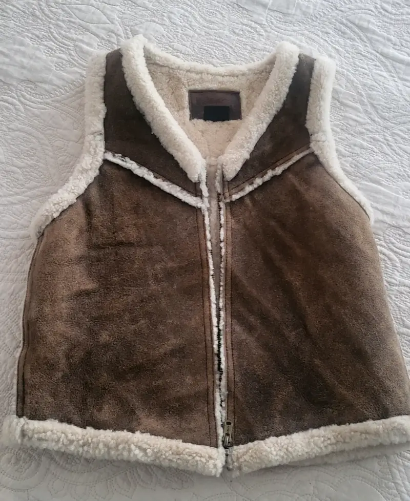 Chaleco de cuero Ralph Lauren vintage talla M - 4