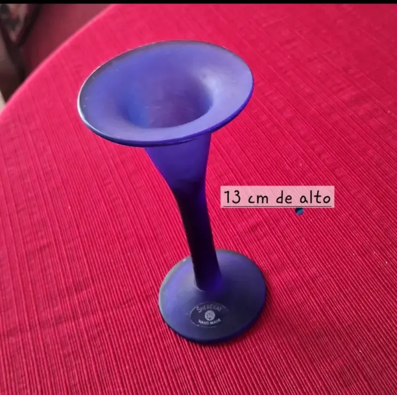 Conjunto de cristalería azul decorativa - 3