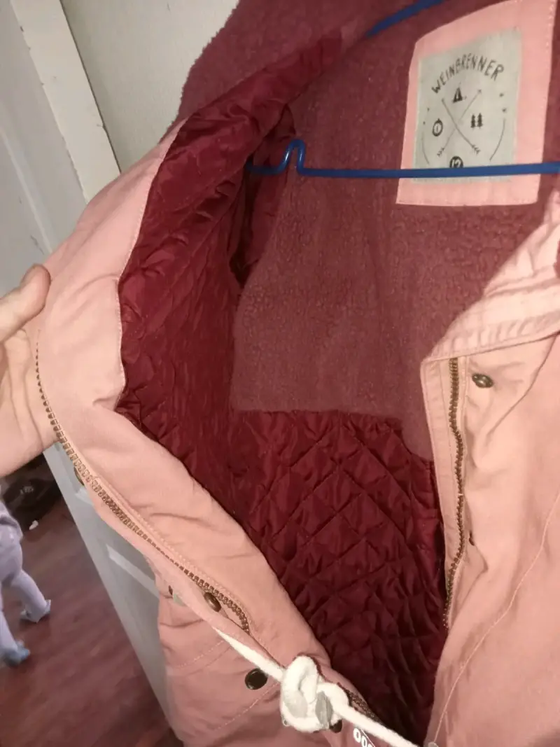 Parka rosada con forro de lana - 6