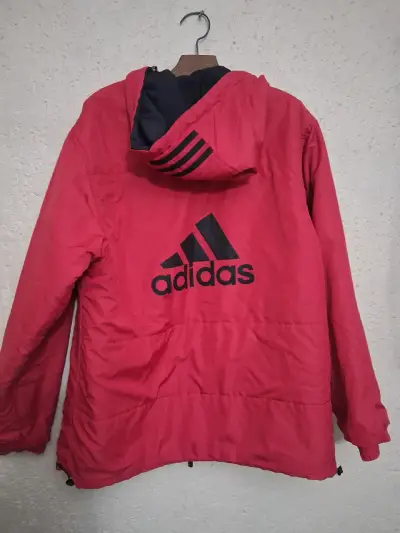 Chaqueta deportiva Adidas azul con capucha - miniatura 2