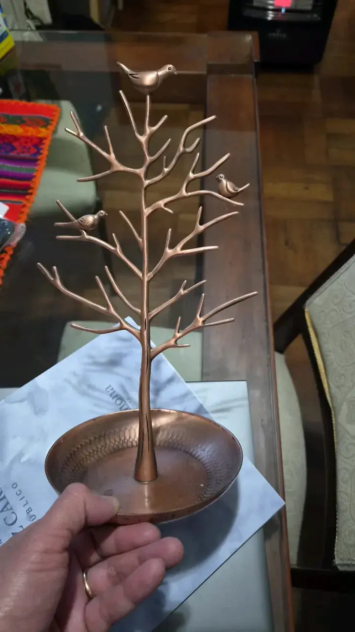 Árbol decorativo de metal con pájaros - 2