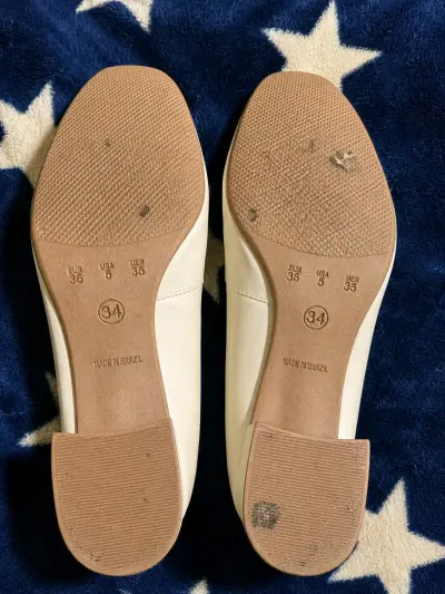Zapatos  Via Uno blancos elegantes - miniatura 3