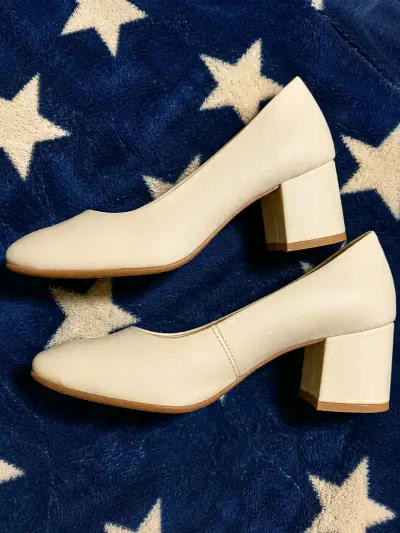 Zapatos  Via Uno blancos elegantes - miniatura 4